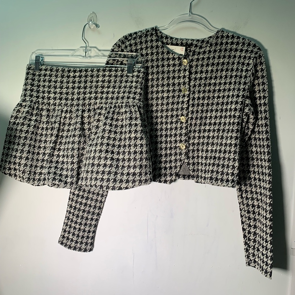 Zara NWT houndstooth blazer and miniskirt set Size L
Ref 1131/151 preppy party - Picture 5 of 13